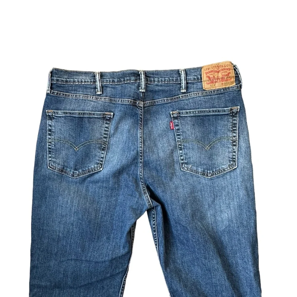 Levi's 514 Mens Straight Leg Medium Wash Jeans Size W40 x‎ L32